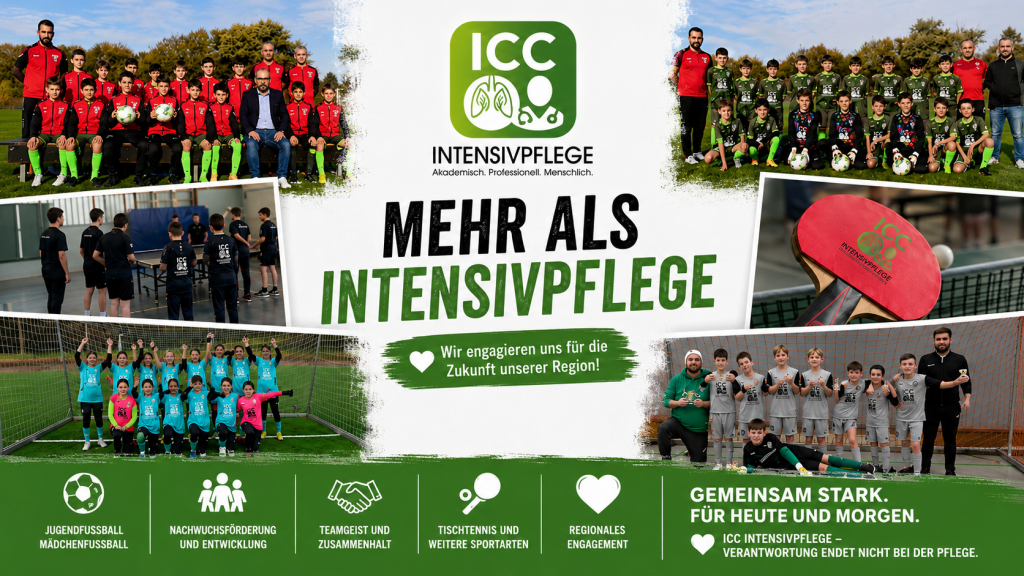 ICC Intensivpflege unterstützt den Jugend-, Mädchen- und Breitensport sowie regionale Vereine in Gelsenkirchen.